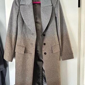 Hugo Boss Classic Gray/Beige Ombre Coat